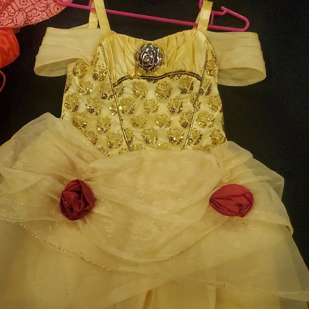 Kids Princess Costume Set - Red, Yellow, Green - Picture 2 of 7